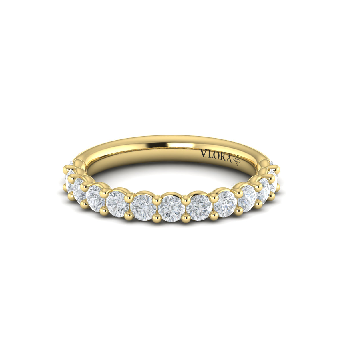 Diamond Band in 14K Yellow Gold
