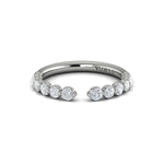 Diamond Open Top Band in 14K White Gold