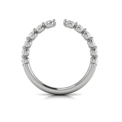 Diamond Open Top Band in 14K White Gold