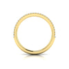 Diamond Two Row Band in 14K Two Tone Gold