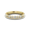 Diamond Marquise Two Row Band in 14K Yellow Gold