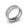 Diamond Two Row Enhancer in 14K White Gold