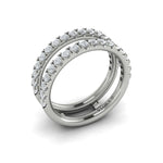 Diamond Two Row Enhancer in 14K White Gold