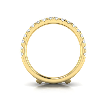 Diamond Two Row Enhancer in 14K Yellow Gold