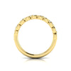 Diamond Braided Leaf Band in 14K Yellow Gold