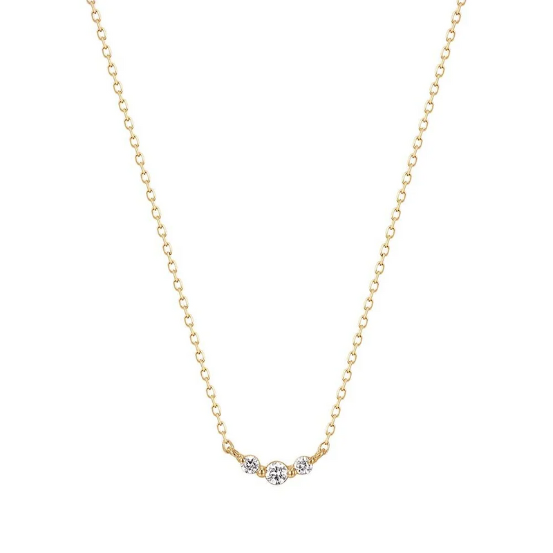 Triple Diamond Necklace