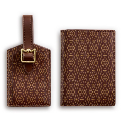 Signature Passport & Luggage Tag Gift Set by Wolf 1834