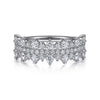 Pave Diamond Ring in 14K White Gold