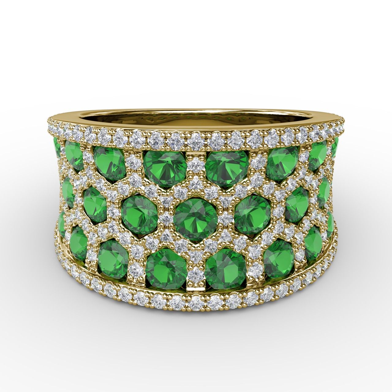 Gold sales emerald band