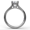 Diamond Solitaire Engagement Ring in 14K White Gold