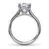 Diamond Oval Engagement Ring in 14K White Gold