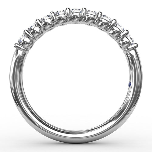 Diamond Wedding Band in 14K White Gold