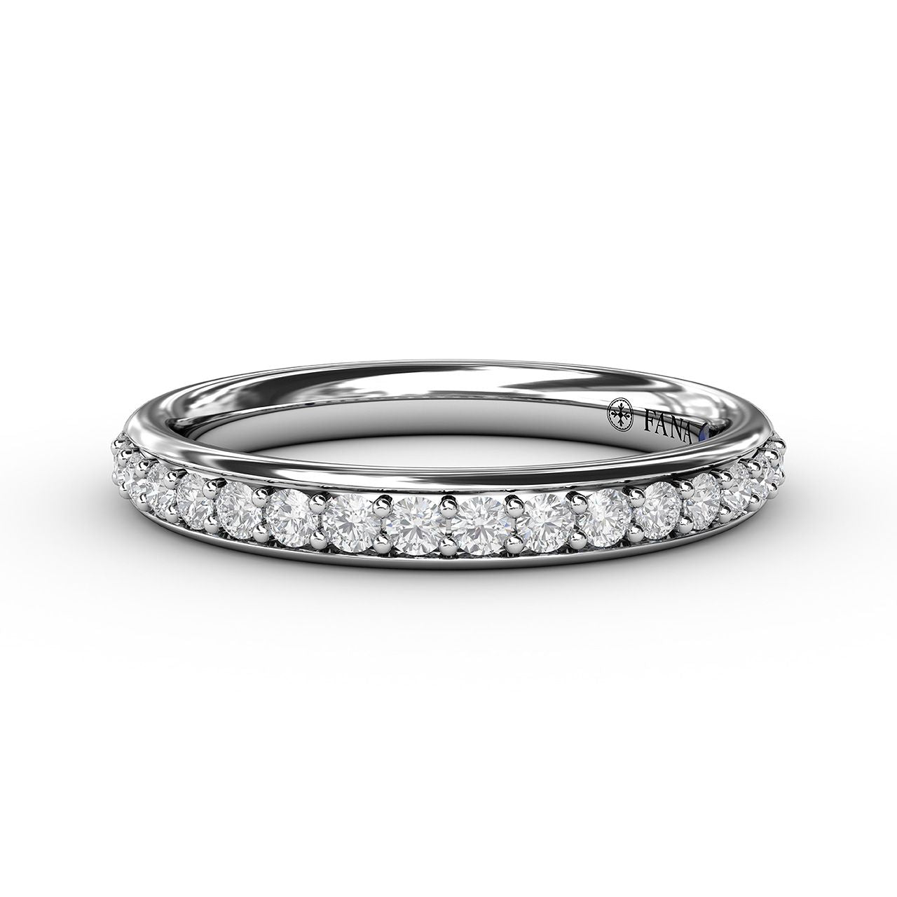 Diamond Wedding Band in 14K White Gold