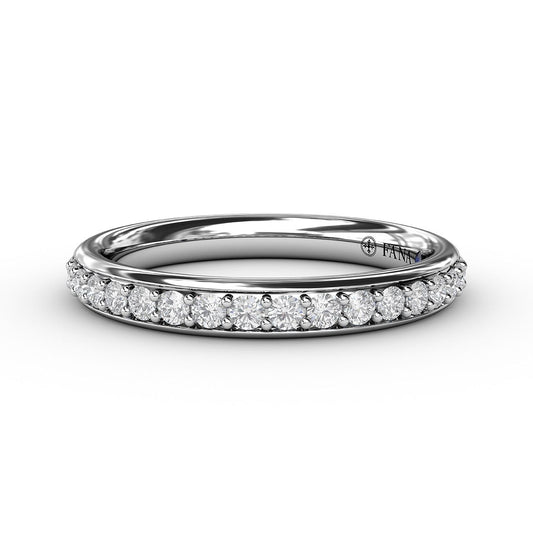 Diamond Wedding Band in 14K White Gold