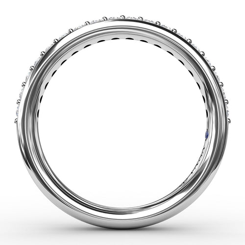 Diamond Wedding Band in 14K White Gold